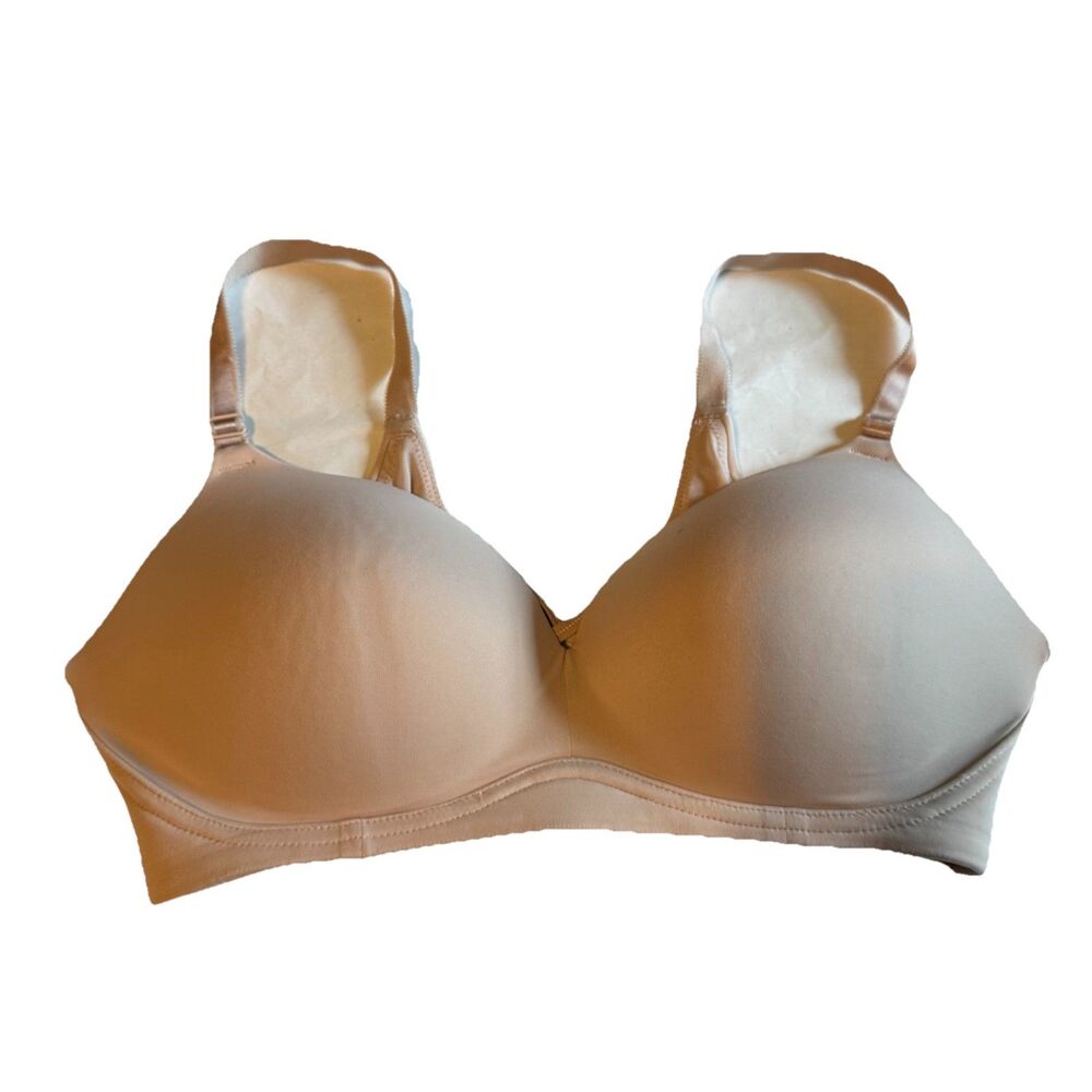 Torrid Plus Size 360 Back Smoothing Wire Free Push-Up Plunge Bra Nude Beige 38DD